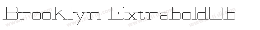 Brooklyn ExtraboldOb字体转换